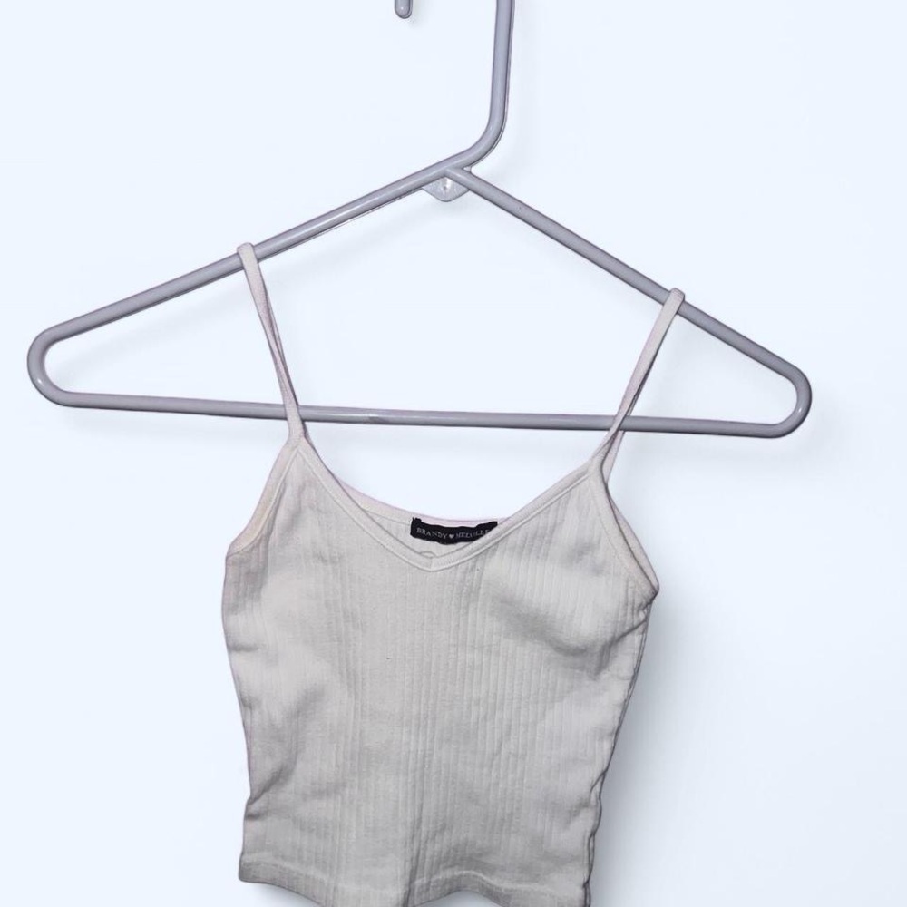 Brandy Melville white cami crop top Tank Top